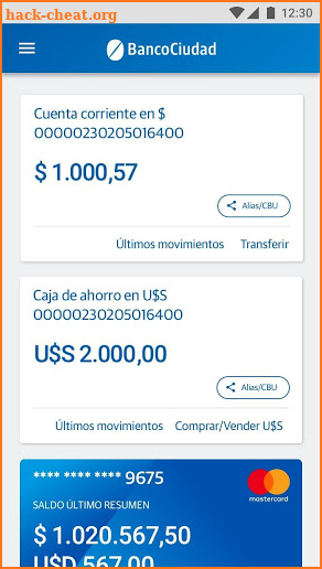 Banca Móvil Ciudad screenshot