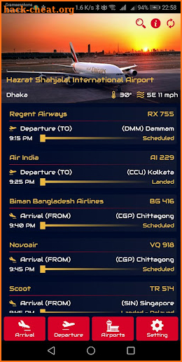 Bangladesh Flight Live screenshot