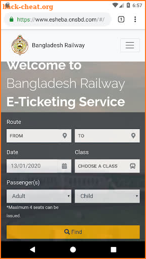 Bangladesh Railway screenshot