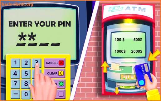 Bank Cashier and ATM Machine Simulator screenshot