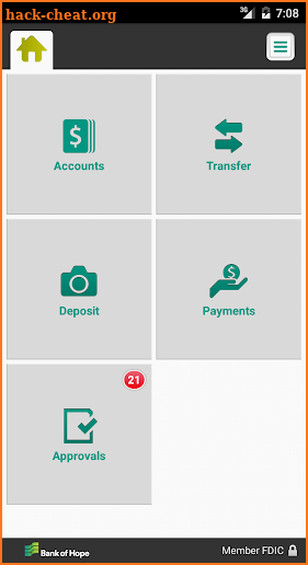 Bank of Hope Business Mobile screenshot