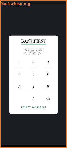 BankFirst screenshot