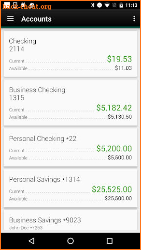 BankFirst Financial Services screenshot