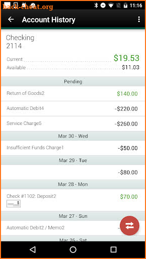 BankFirst Financial Services screenshot