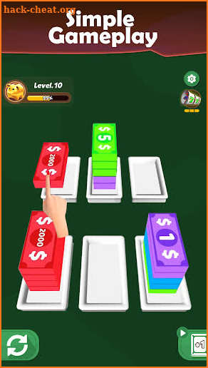 Banknote Sort Game screenshot