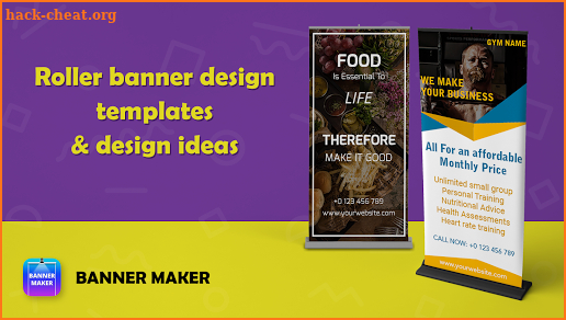 Banner Maker, Web Banner Ads, Roll Up Banners screenshot