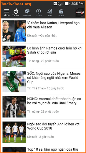 Bao Bong Da 24h - Tin Bongda.com screenshot