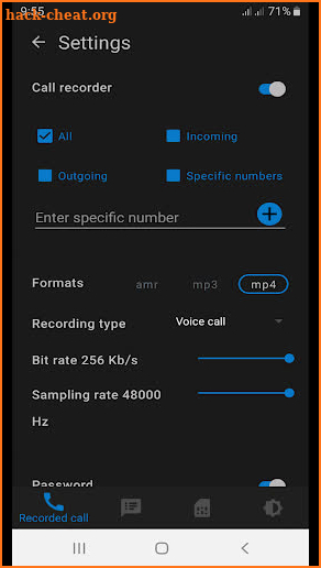 BAPIO - CALL RCORDER - NOTES - BLUE LIGHT FILTER screenshot