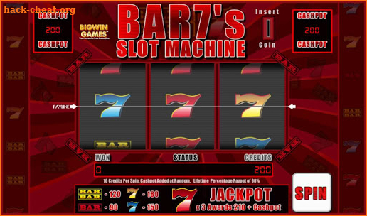 Bar7's Slot Fruit Machine HD screenshot