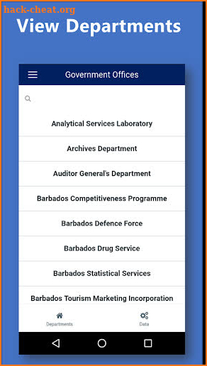 Barbados Government Directory screenshot
