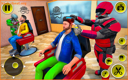 Barber Robot Salon:Hair Cutting Game Free screenshot