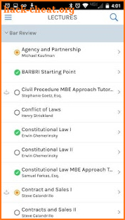 BARBRI Study Plan screenshot