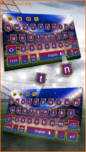 Barcelona Football Keyboard screenshot