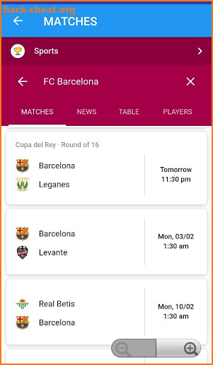 Barcelona Live Match — Unofficial App screenshot