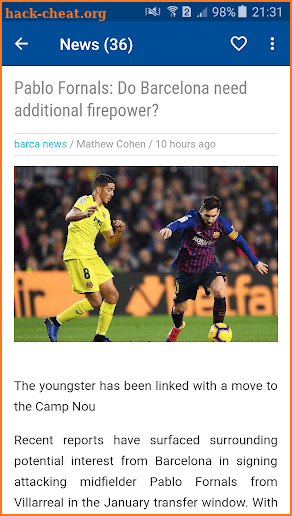 Barcelona News - Daily Barca News screenshot