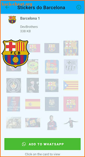 Barcelona stickers screenshot