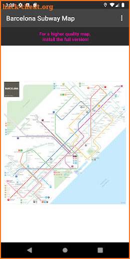 Barcelona Subway Map screenshot
