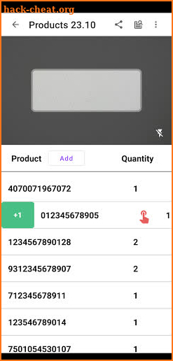 Barcode counter - Free inventory barcode scanner screenshot