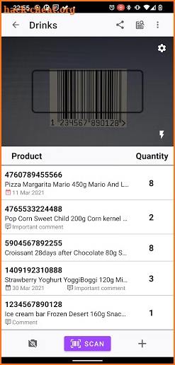 Barcode Counter Pro - Fast barcode scanner screenshot
