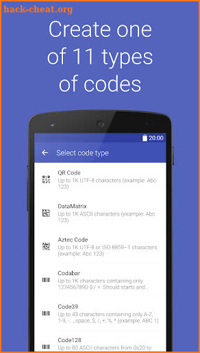 Barcode Generator screenshot