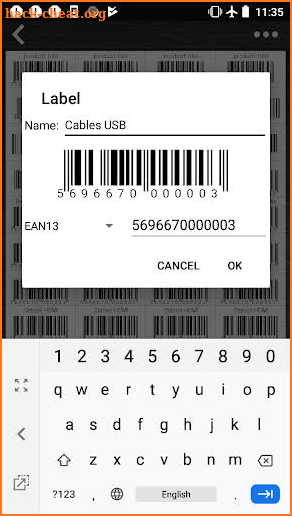 Barcode Maker PDF (generate barcodes & export PDF) screenshot