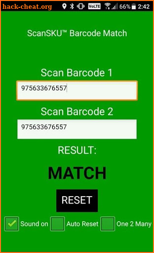 Barcode Match & Comparison Checker Lite screenshot