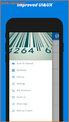 Barcode reader and QR code scanner app screenshot