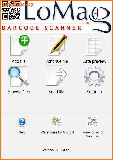 Barcodes, Photos,GPS data to Excel LoMag Inventory screenshot