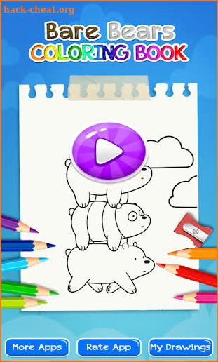 Bare Bears Coloring Book screenshot
