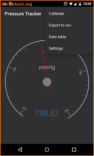 Barometer + pressure tracker screenshot