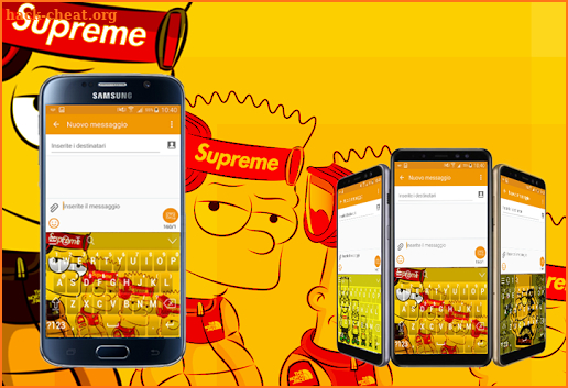 Bart x Supreme Keyboard screenshot