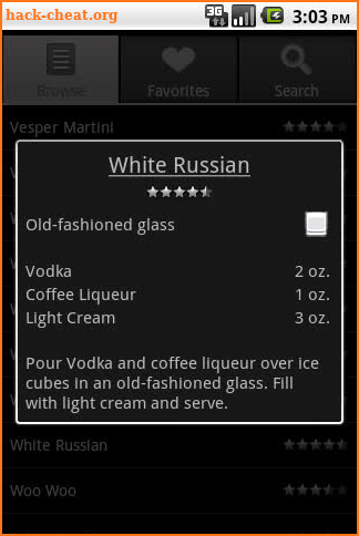 Bartender screenshot