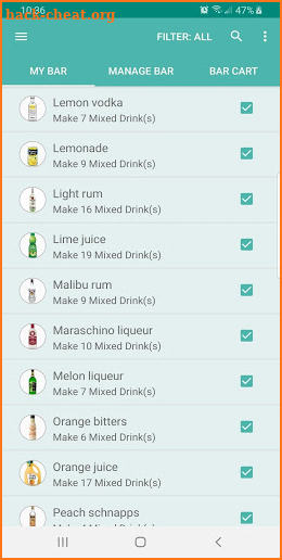 Bartender Pro screenshot