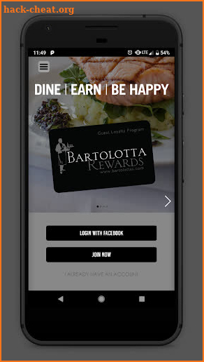 Bartolotta Rewards screenshot
