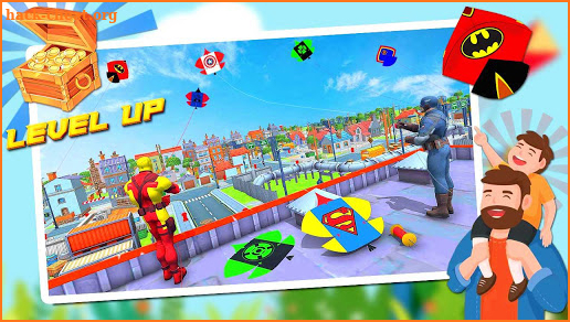 Basant Festival Battle:Superhero Kite Flying Games screenshot