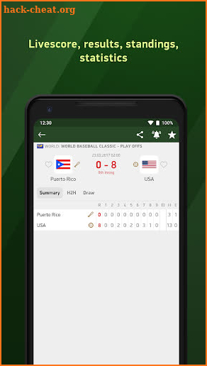 Baseball 24 - live scores screenshot
