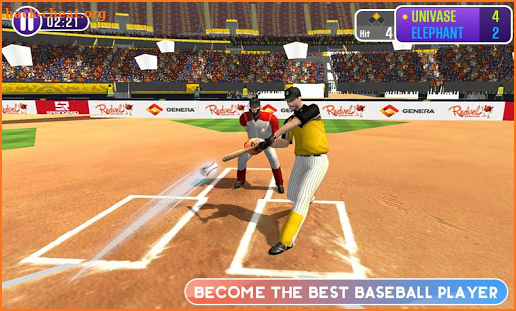 Baseball Battle - flick home run baseball game screenshot