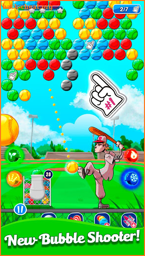 Baseball Bubble Shooter - Hit A Homerun screenshot