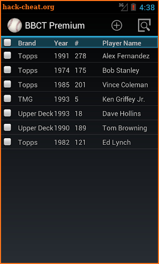 Baseball Card Tracker Premium screenshot