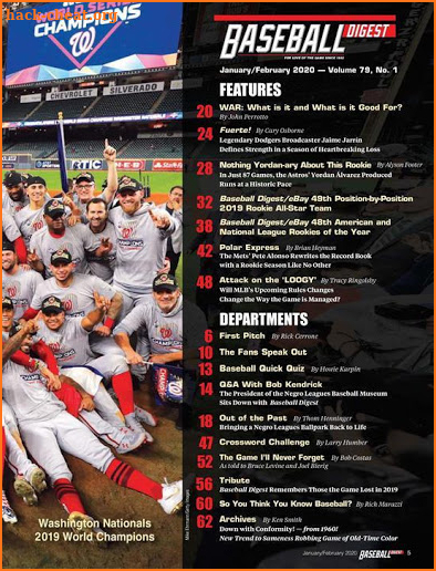 Baseball Digest Magazine screenshot