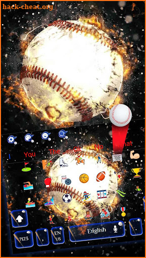 Baseball Keyboard Theme screenshot