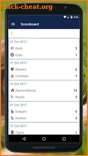 Baseball MLB Schedules, Live Scores & Stats 2018 screenshot