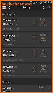 Baseball MLB Scores, Stats, Plays, & Schedule 2018 screenshot