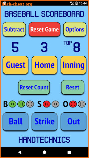 Baseball Scoreboard BSC screenshot