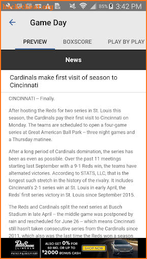 BaseballStL St. Louis Baseball screenshot