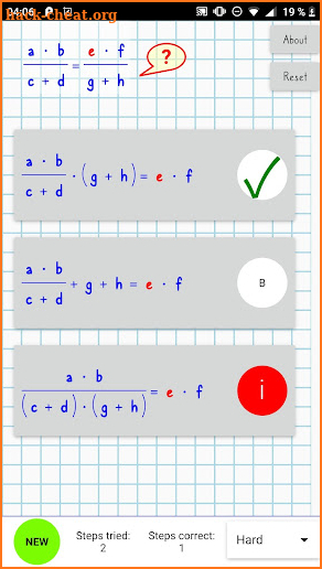 basequation - practice equation solving screenshot