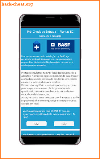 BASF - Pré-Check screenshot