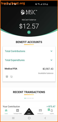 BASIC benefits app screenshot