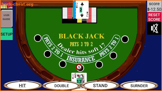 Basic Blackjack Tutor screenshot