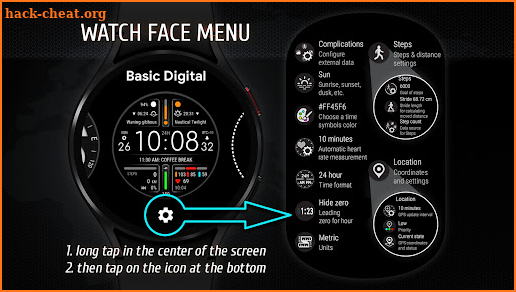 Basic  Digital Watch Face screenshot